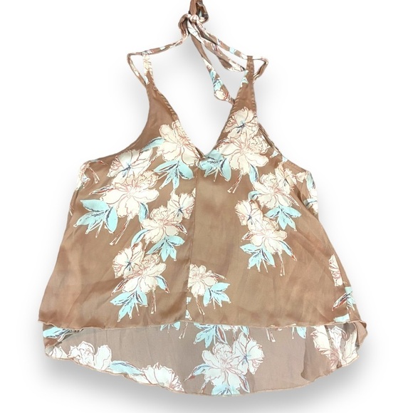 Free People Line Up Halter Cami Top Sz M - Picture 1 of 5